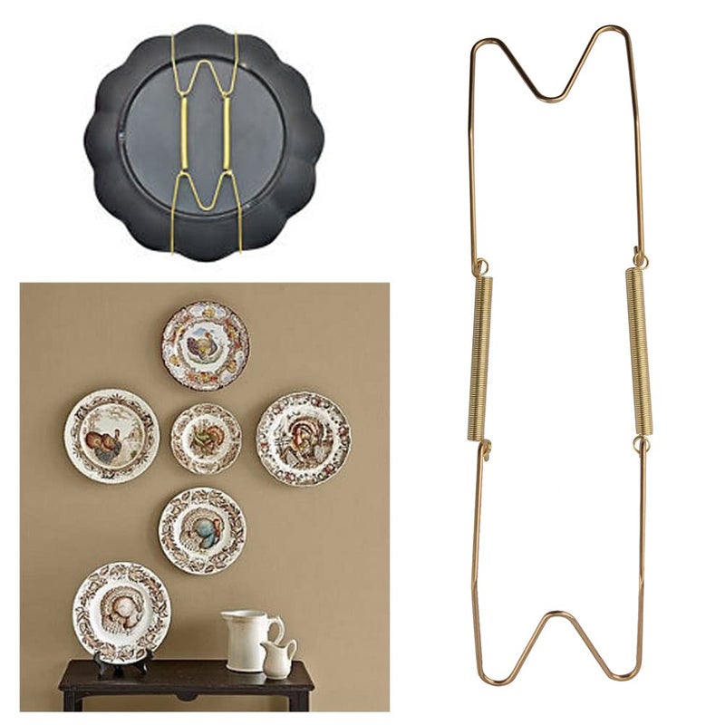 CfoPiryx 2 Pieces Wall Plate Hanger Decorative Dish Holder 8Inch/10Inch/12Inch/14Inch/16Inch Invisible Plate Dish Hanger Wall Display Hooks Home Decor (12 Inch) - Image 5